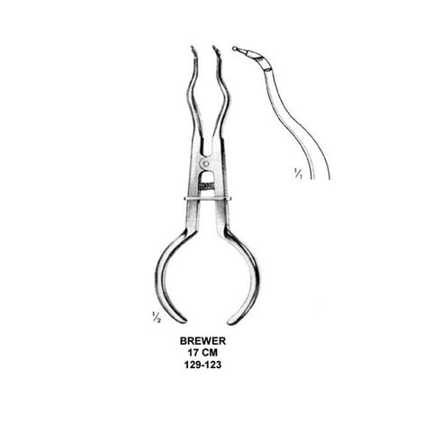 Cleste cleme diga Brewer 17cm Medenta | medizone.ro